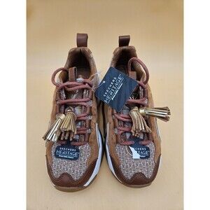 NEW Skechers Premium Heritage D'Lites 3.0 Royal Fringe 149740-TAN Size 5 Sheik